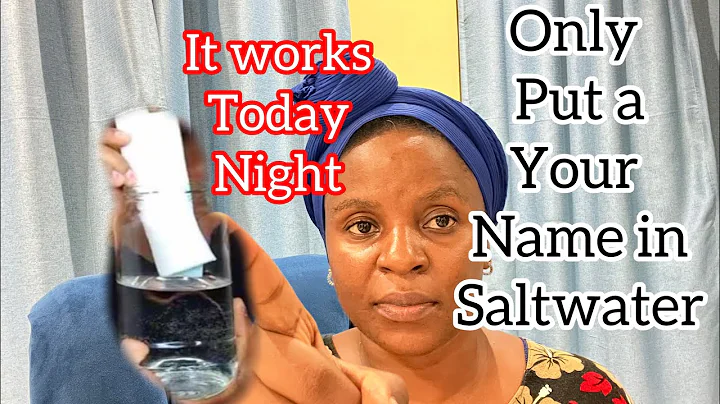 Put your name in saltwater tonight and watch how Rich People will Beg to help you