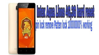 Intex Aqua Lions 3G Hard Reset And Pattern Lock Reset EAZY!by All mobile bypass screenshot 5