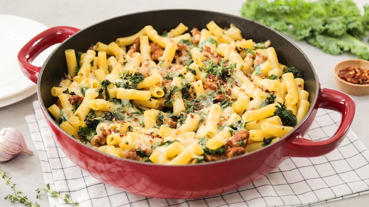 Sausage & Kale Baked Ziti | Healthy Meal Plans
