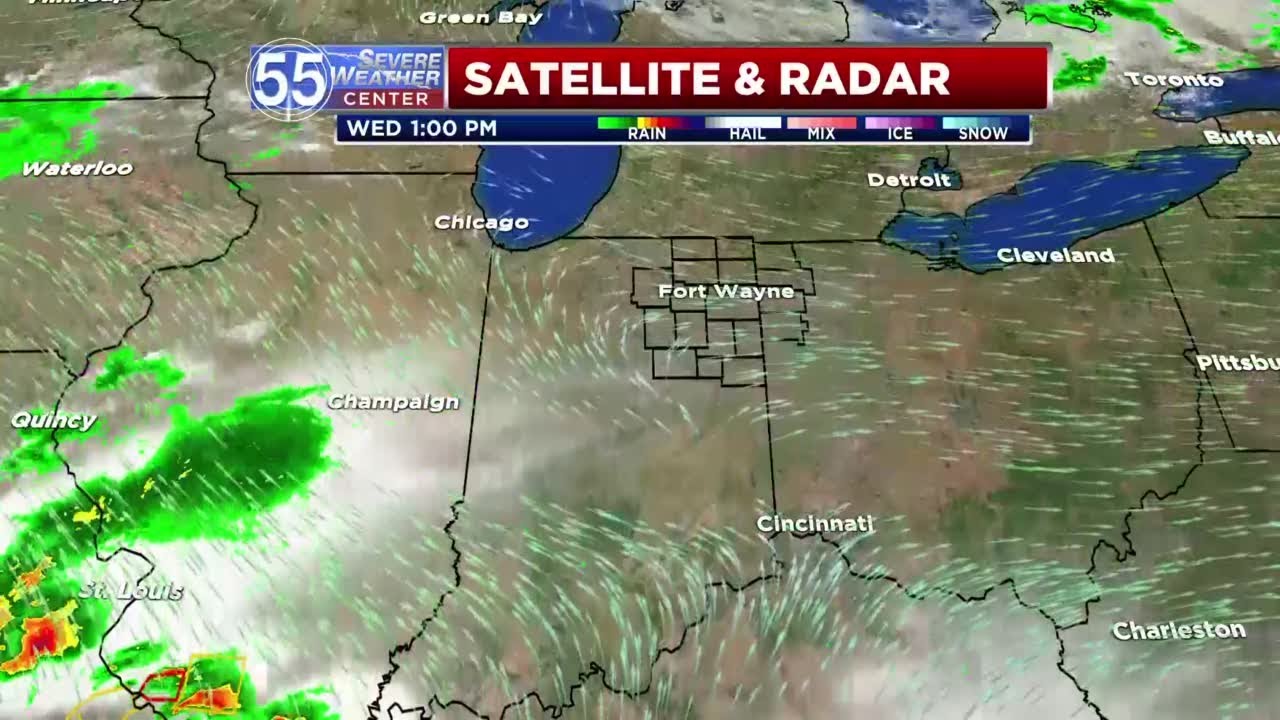 Rain showers and cooler temperatures - YouTube
