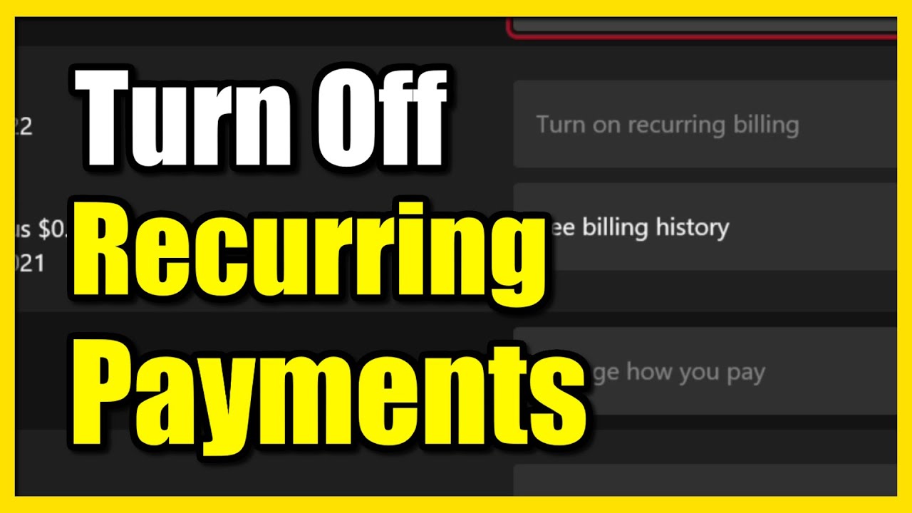 How To Turn Off Recurring Payments On Xbox Series X Fast Tutorial how-to-turn-off-recurring-payments-on-xbox-series-x-fast-tutorial