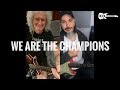 Queen - WE ARE THE CHAMPIONS! 🏆 - Kfir Ochaion Plays over Brian May's Video