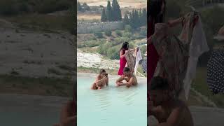 ☀️Pamukkale Fun Cleopatra Pool Hot -Summer Holiday 93💎 #summer #pamukkale