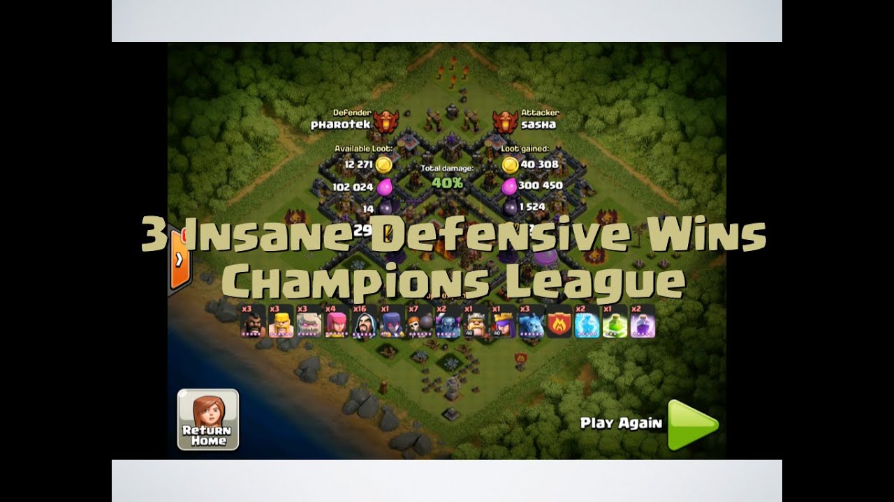 pharotek - Insane Triple Defence Wins at Champions League - Clash of ...