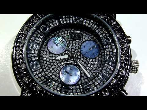 $175 BLACK Breitling-type "3-Layer Black-Pearl Fac...