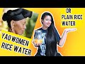 Yao Women Rice water remedy || Rice Water Challenge using Fermented Rice Water for Hair Growth