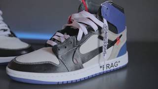 Best Custom Jordan 1 OFF-White x Fragment - by @_theheyyman_