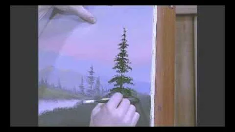 Painting Pine Trees with Acrylic Artist Jerry Yarn...