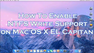 How To Enable NTFS Write Supporrt on Mac OS X El Capitan