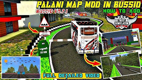 Bussid Update || Palani Map Mod In Bussid || How To Reach || Full Detailed Video || #Bussidmods