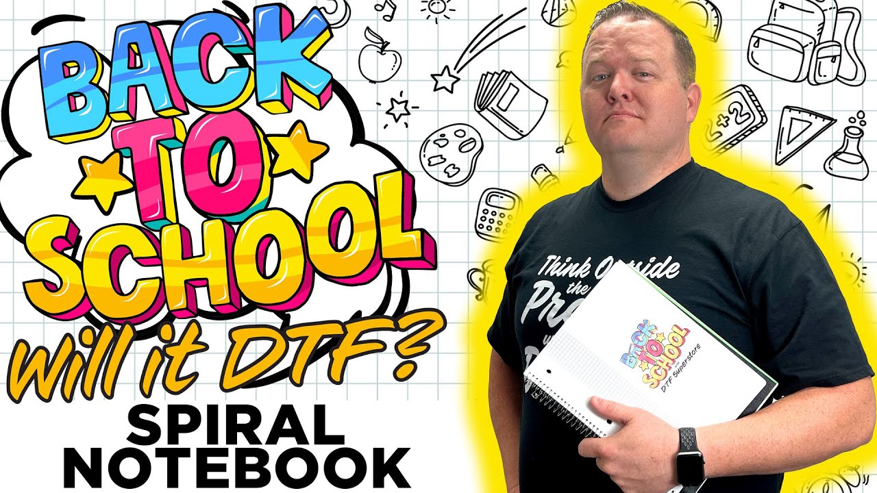 Back to School Spiral Notebook | Will it DTF?
