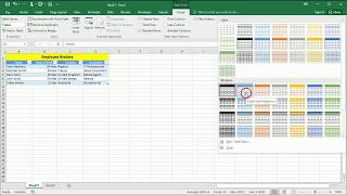 Formatting a Worksheet