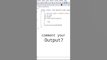 Adding Two numbers without using + operator #shorts #java #learning #code #javatutorial #javaprogram