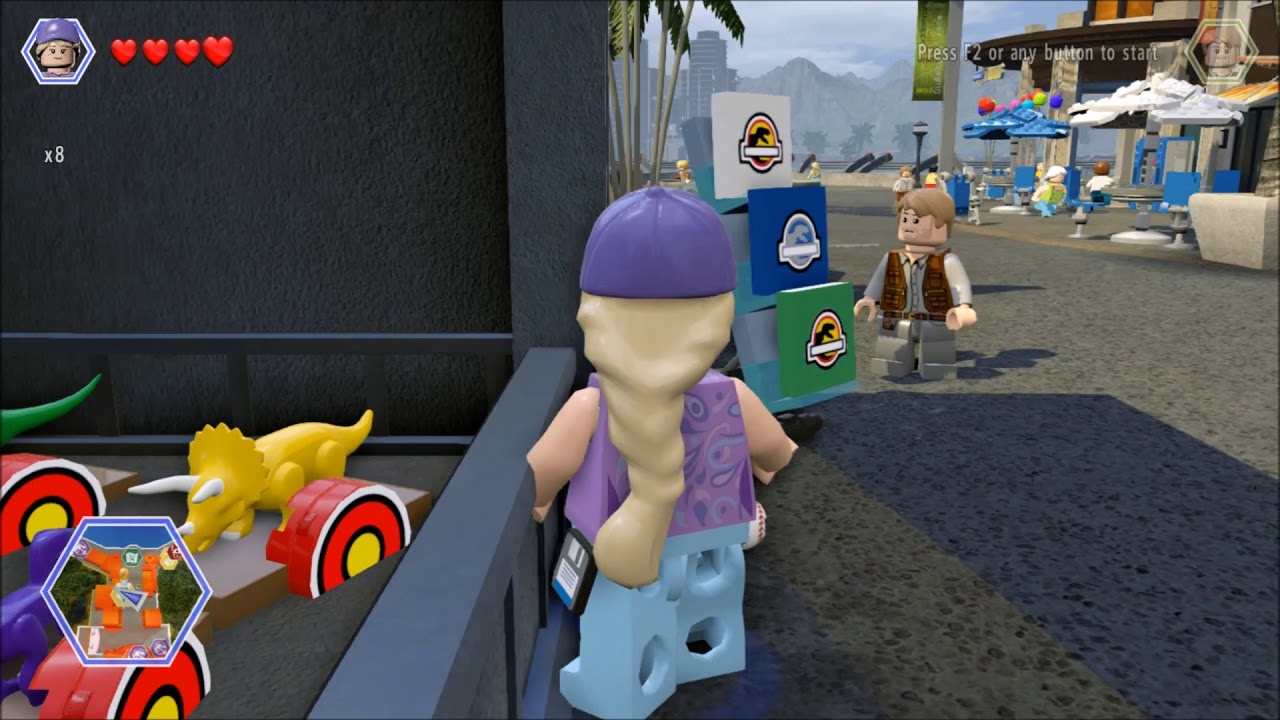 lego jurassic world blue targets