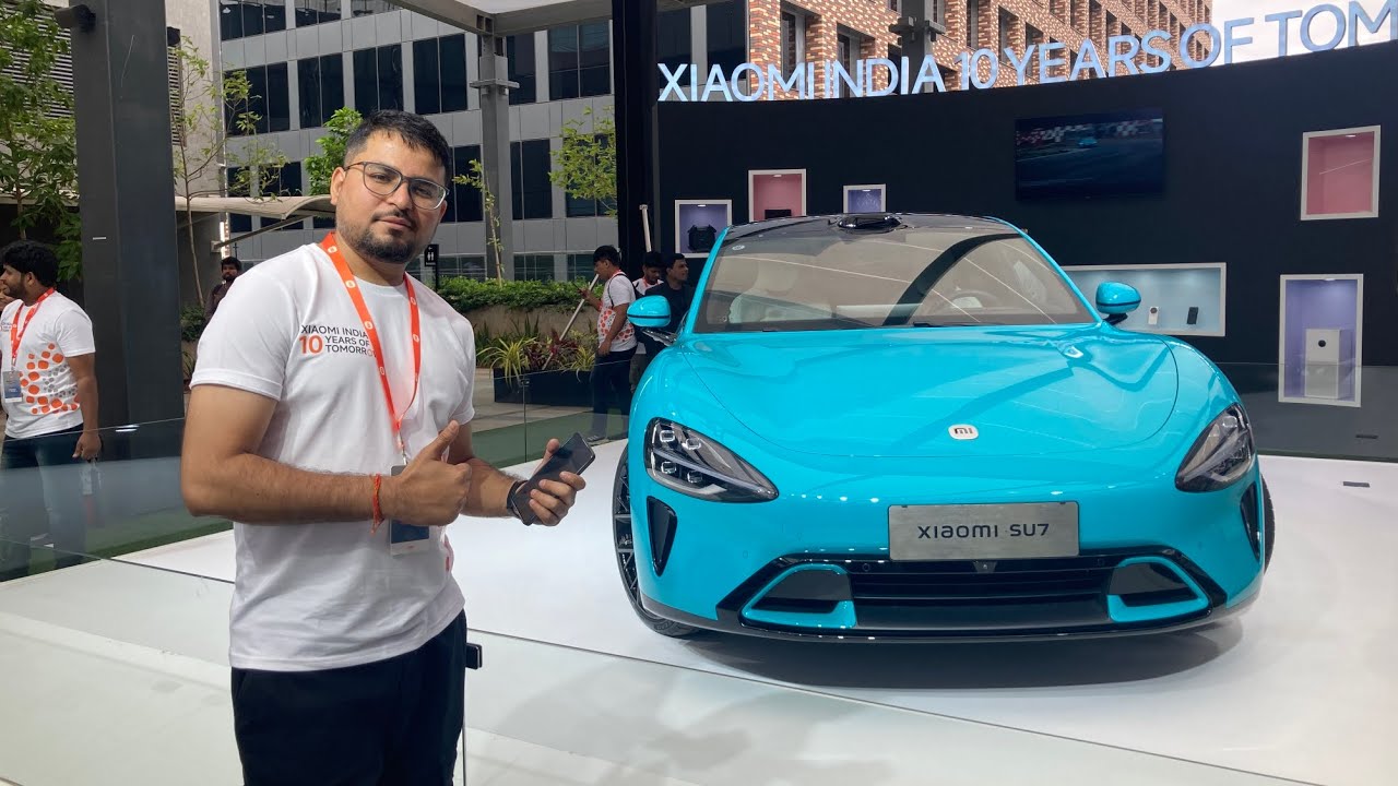 Xiaomi SU7 First Indian Unit for Showcase in Event Beautiful Awesome Look Future is This
