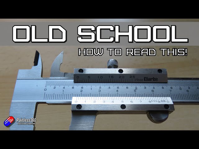 How To Use Manual Vernier Calipers (Old School!) 