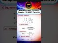 NEET Most Important Formulas | chapter 3 |Motion in Straight Lines | NCERT | CBSE | NEET | Animation