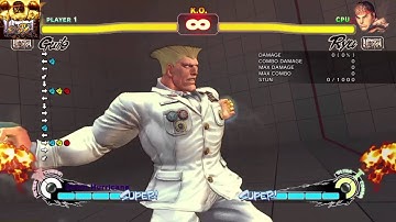 Ultra Street Fighter 4 - Guile Combos & Dash Cancel Into U2