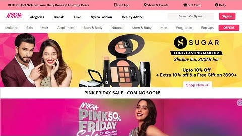 @Nykaa Website Clone Using HTML & CSS | @Nykaa Web Design | How To Make Website Using HTML & CSS