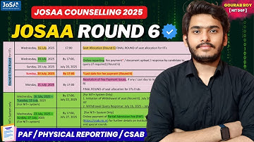 What to do after JOSAA Round 6✅ | Physical Reporting JOSAA | Partial Admission Fee JOSAA 2025