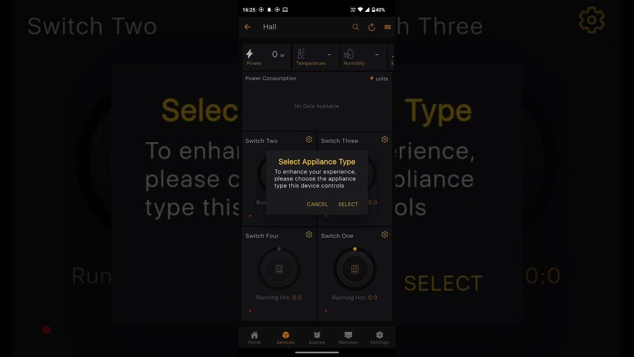 Configuration of Modular Touch Switch