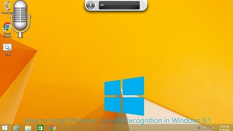 How to Install Windows Speech Recognition in Windows 8.1
