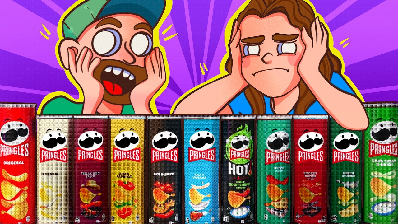 ON TESTE TOUTES LES SAVEURS DE PRINGLES ! (Original = Surcoté)