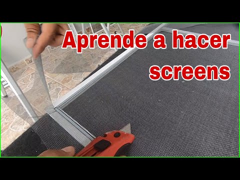 Como poner la tela de screens, hacer screens con bareta box // Gypsum Proyects Academy