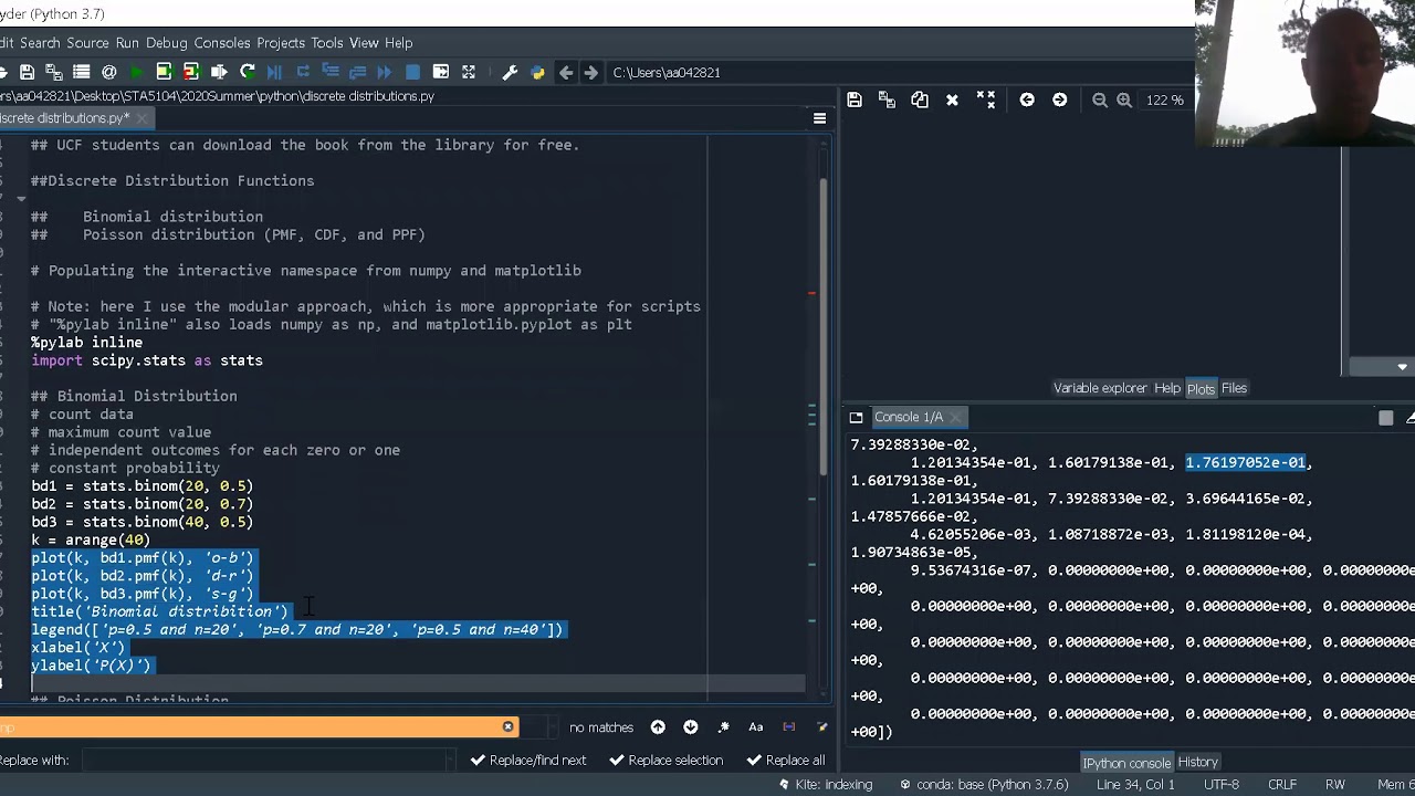 Python: discrete distributions - YouTube