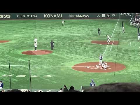 2022/03/25 東京ドーム開幕戦 (巨人－中日) 始球式の様子