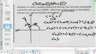 Vector word problems lesson part 2   2 24 2020