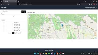 geo-app laravel screenshot 2