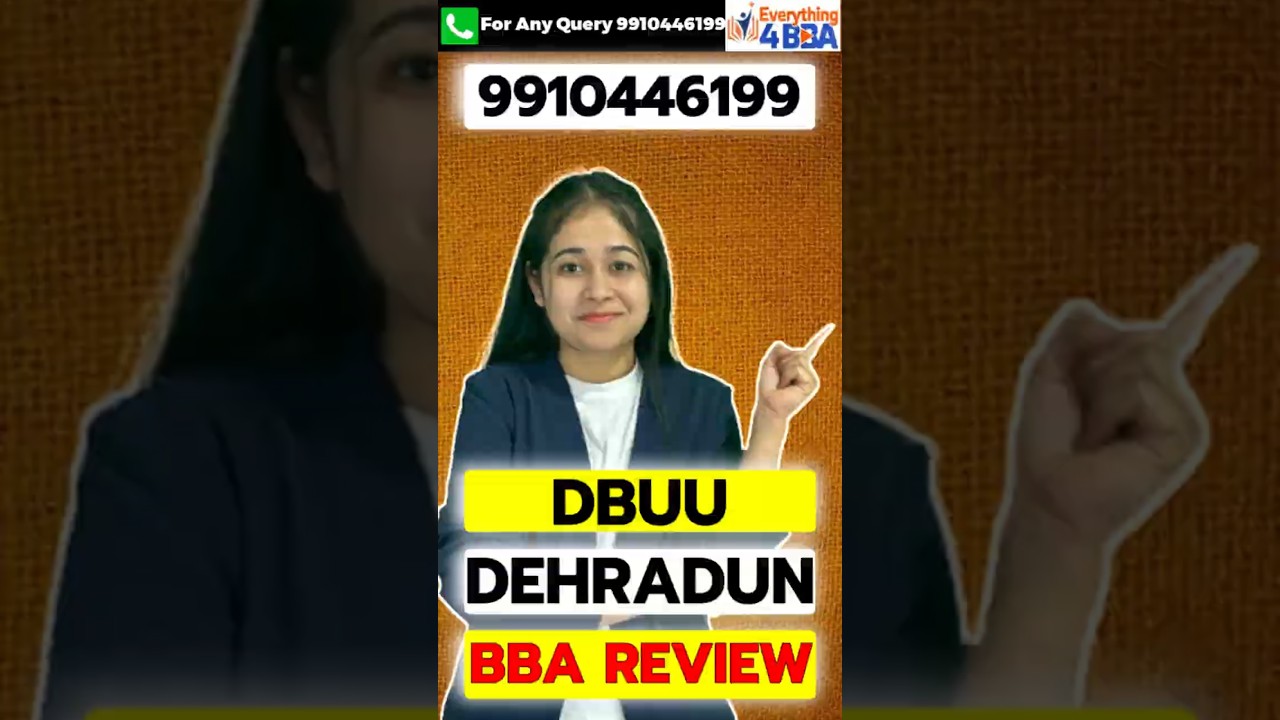 DBUU Dehradun BBA Review 🔥 Fees, Placements, Faculty & Campus Life Reality Check – Must Watch