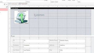 Access Form design with Logo