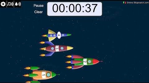 1 minute Spaceship Race Timer