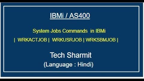 IBMi (AS400) - System jobs Commands 1 | rpgle programming | System jobs in IBMi | System jobs  AS400