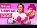 Wir haben die 1 neuen adopt me real life eggs geffnet und so viel glck