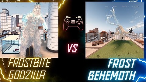 FROSTBITE GODZILLA VS FROST BEHEMOTH, kaiju universe showcase