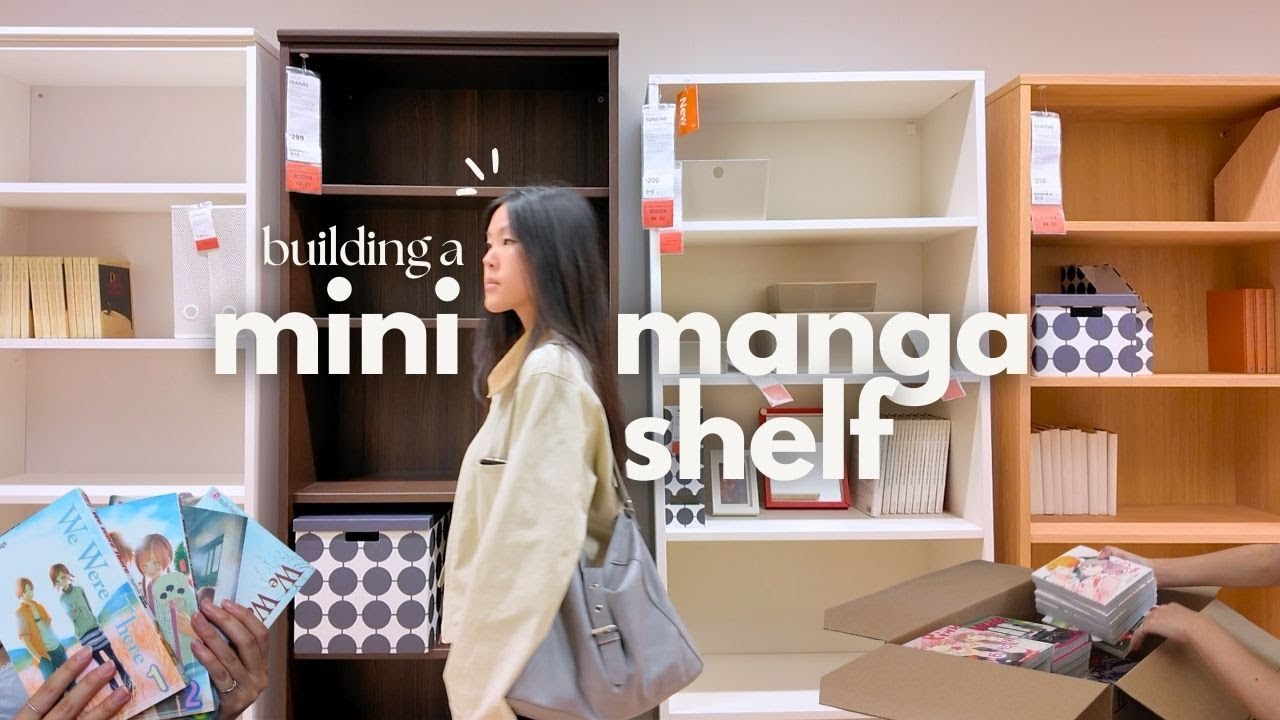 manga bookshelf shopping + building my mini collection in san francisco 📚✨