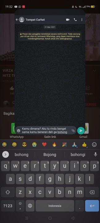 Ku Hanya Diam Menggenggam Menahan Segala Kerinduan | Story Wa Virzha Tentang Rindu