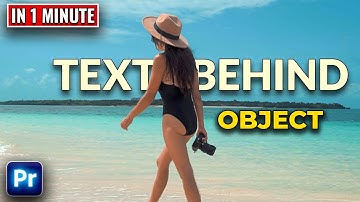 How To Add TEXT Behind OBJECTS In Premiere Pro | Best Way