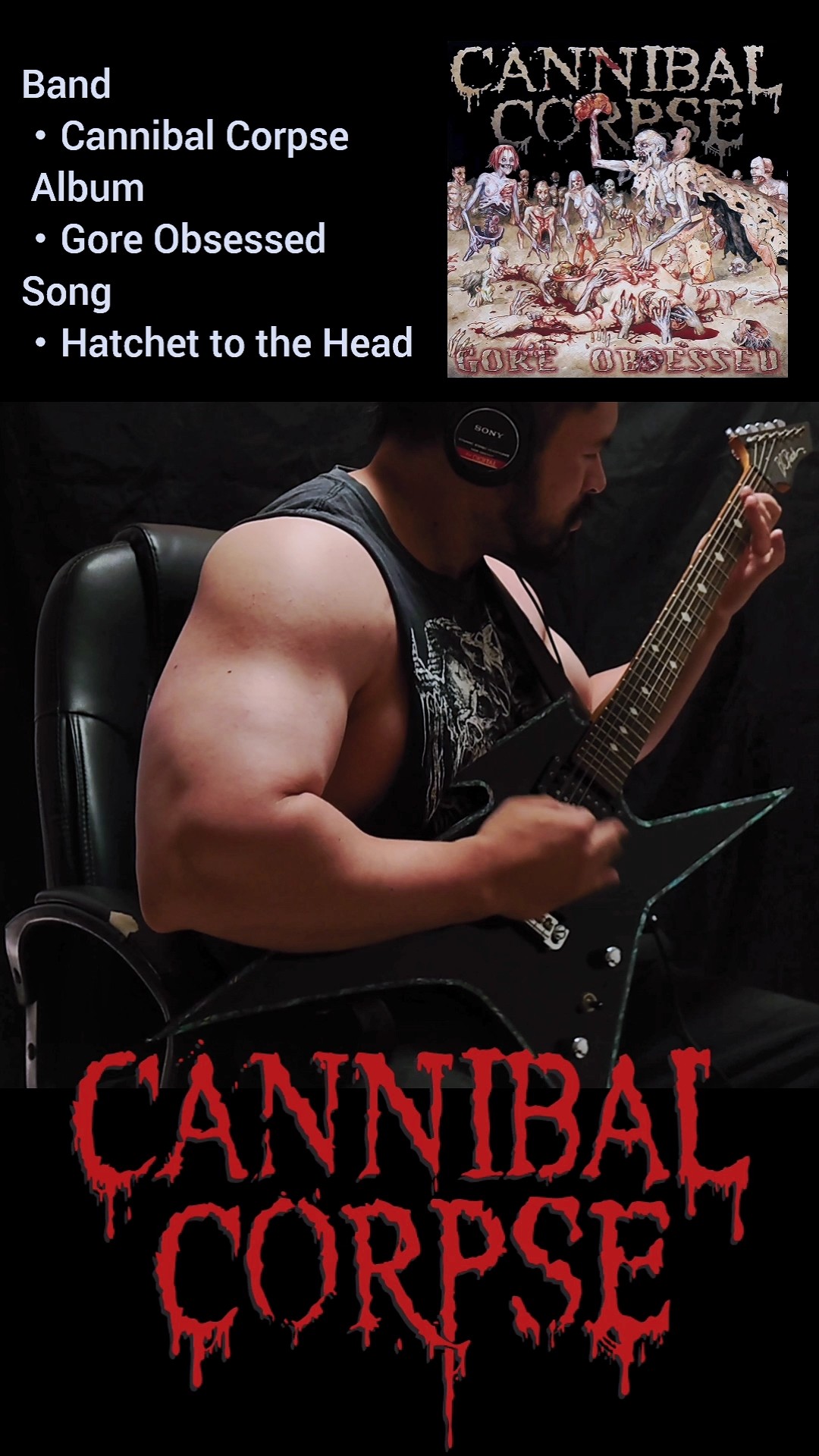 デスメタルGt】Cannibal Corpse ‐ Hatchet to the Head (Guitar