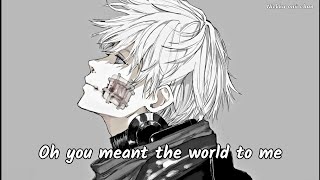 [Nightcore] → Everthing//Diamond Eyes (lyrics)