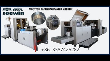 Flat bottom paper bag machine in china Hazel making with 4 color flexo printing machine in line