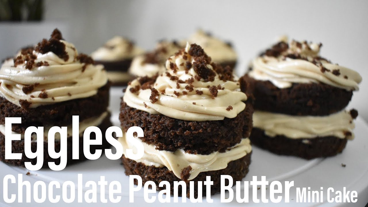 Mini chocolate peanut butter cake | Eggless chocolate sponge cake | Best Bites
