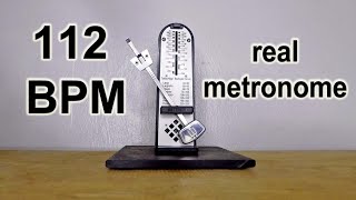 REAL METRONOME SOUND - CLICK 112 BPM - YouTube