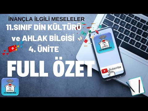 11.Sınıf Din Dersi 4. Ünite Full özet Tekrar Konu Anlatım Videosu Ev Akademisi