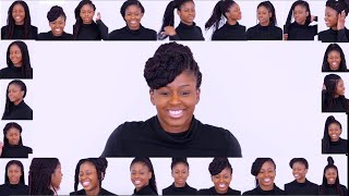 24 WAYS TO STYLE BOX BRAIDS ❤️ AFRO NATURAL HAIR BRAIDING HAIRSTYLES #BRAIDS