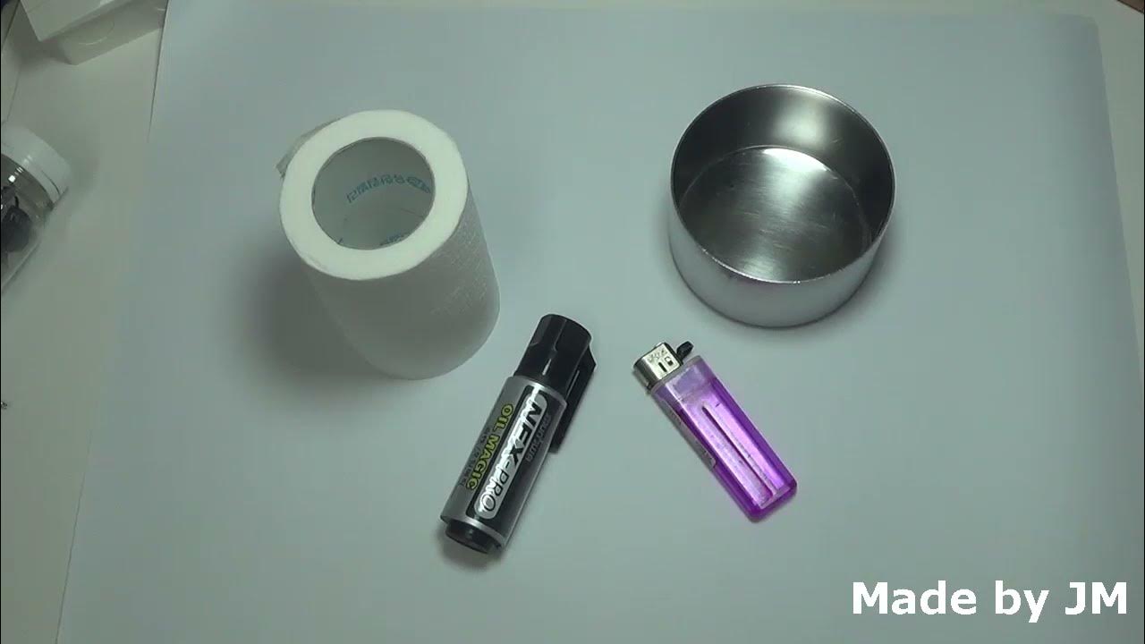 How to start a fire with a dead lighter & oil marker YouTube