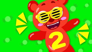 Counting With Gummy Bears | Numbers Song |  Little Angel - Kids Songs
